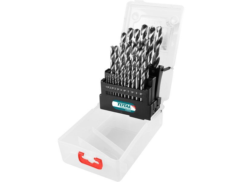Brocas para metal, juego de 25, M2 acero rápido Brocas para metal, juego de 25, M2 acero rápido