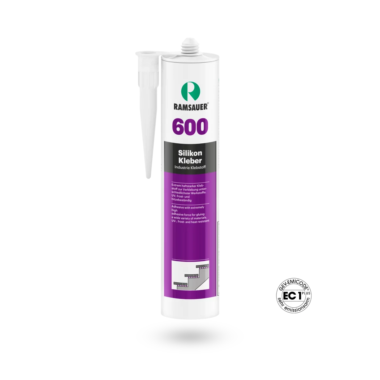 Adhesivo de silicona Ramsauer 600 310 ml Adhesivo de silicona Ramsauer 600 310 ml