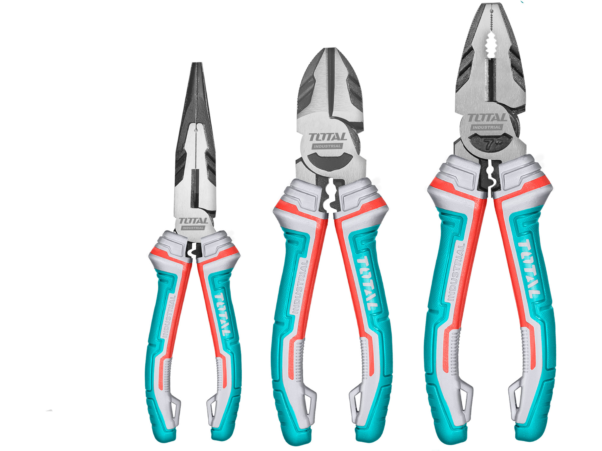 Total Alicates, juego de 3, industriales, CrV
