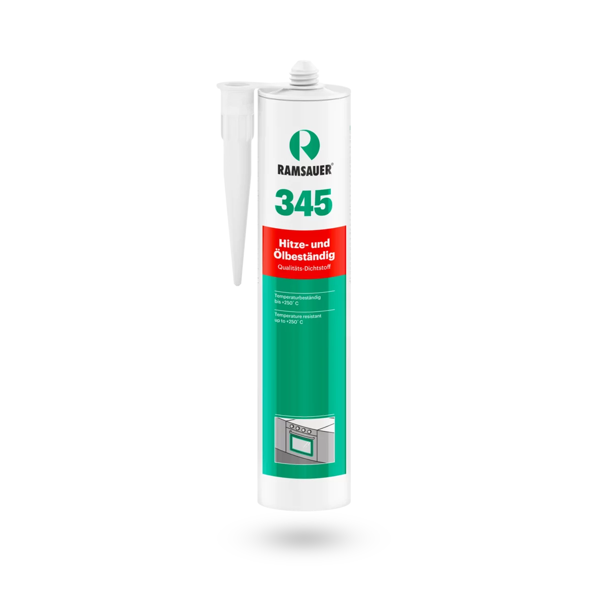 Ramsauer 345 Resistente al calor y al aceite, 310 ml, negro Ramsauer 345 Resistente al calor y al aceite, 310 ml, negro